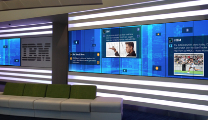 IBM Creates Dynamic Lobby Experience with New Large-Scale Media Wall