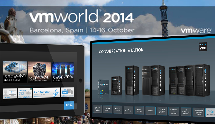 Interactive Event Application Used At Booths During VMworld Barcelona